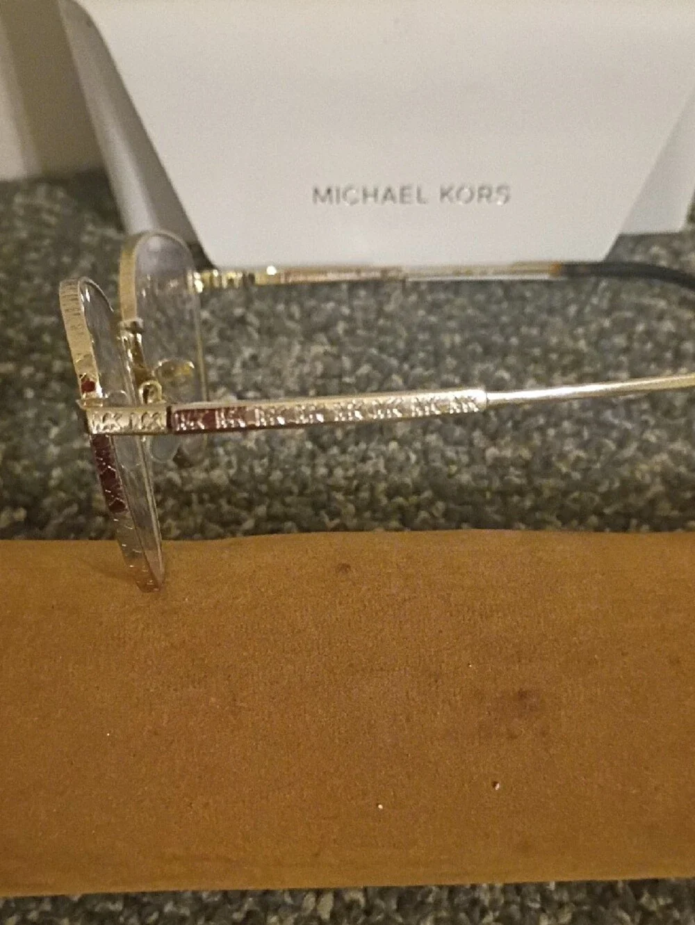 Michael Kors Gold Rim Aviator Glasses